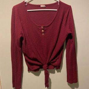 Maroon t-shirt